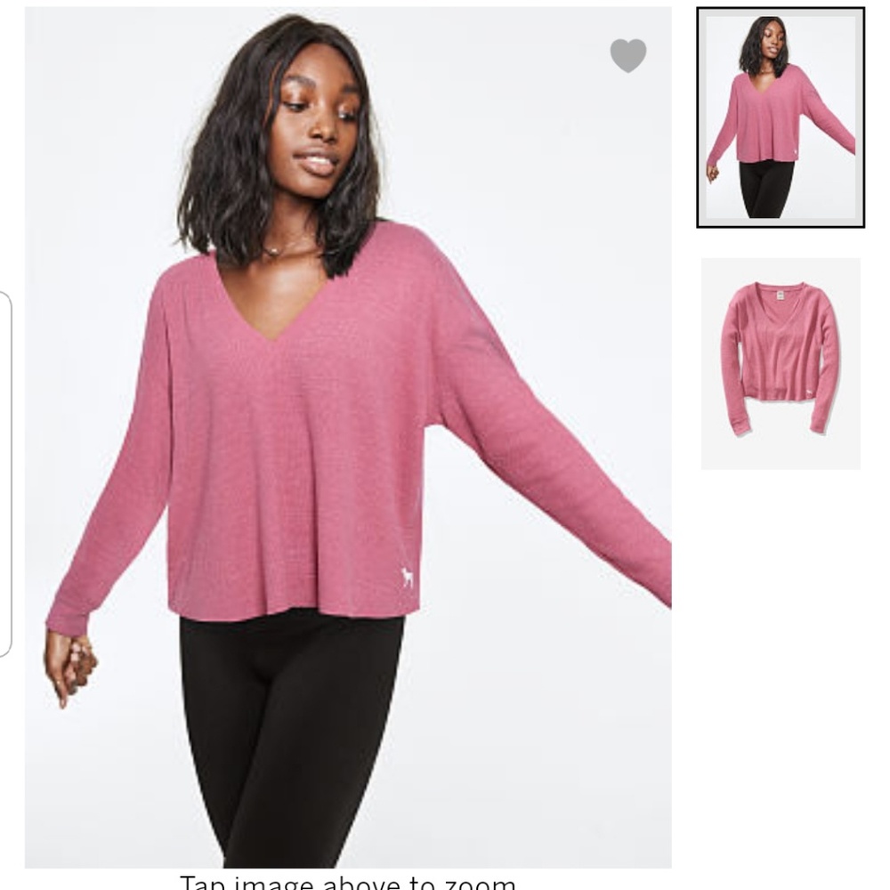 Pink cropped tee